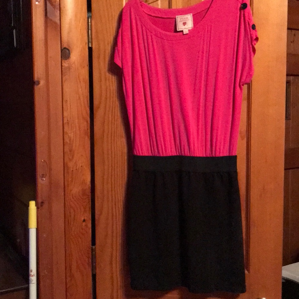 Pink and Black Dress